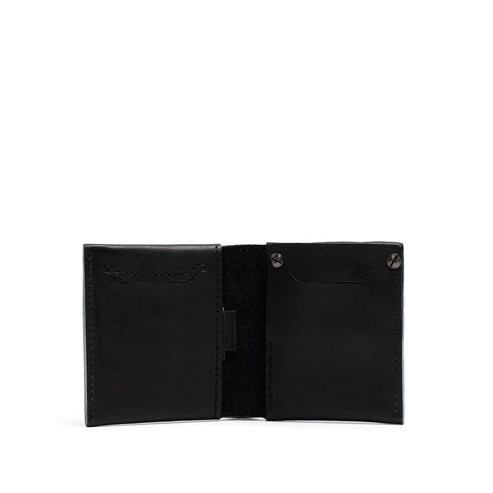 Leather AirTag Billfold Wallet 2.0 Black