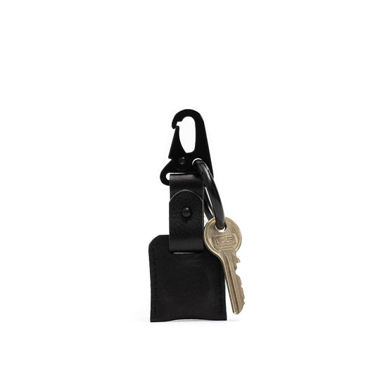 Leather AirTag Key Holder - The Minimalist by Geometric Goods Black