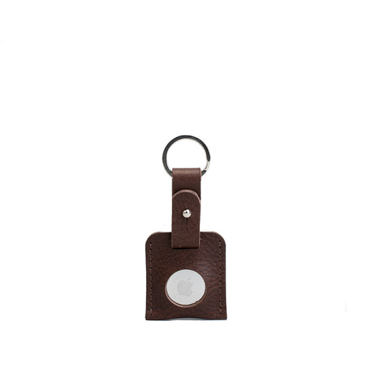 Leather AirTag Key Holder - The Minimalist by Geometric Goods Black