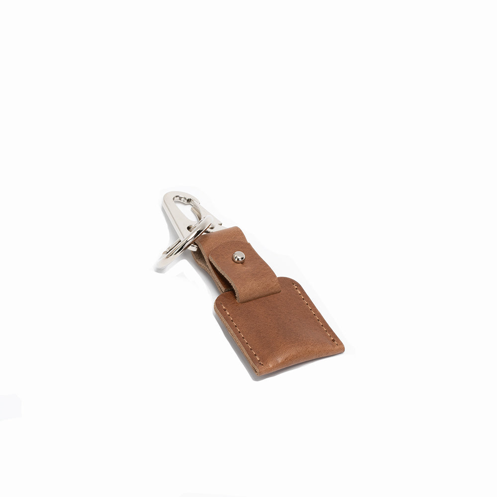 Geometric Goods AirTag Keychain with Snap Hook and Keyring Black