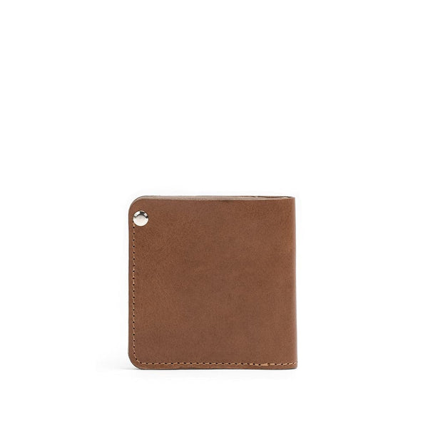 Leather AirTag Billfold Wallet 2.0 - Vectors Mahogany