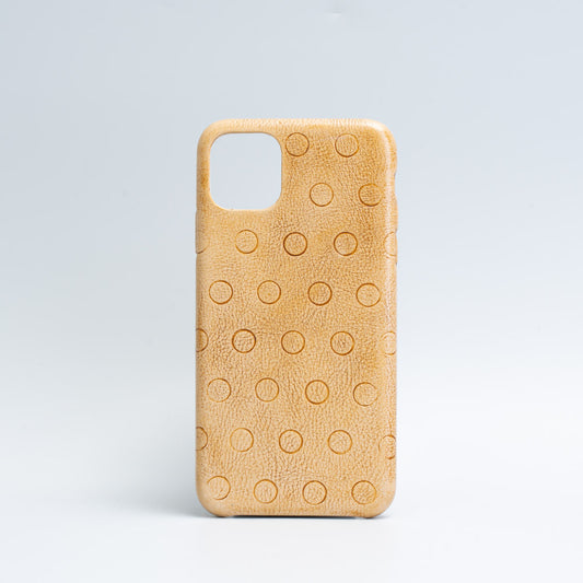Leather iPhone case Vectors, handcrafted from premium vegetable tanned  leather - Shop Geometric Goods Phone Cases - Pinkoi