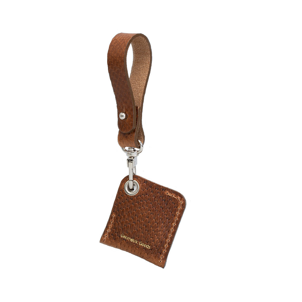 Leather bag charm