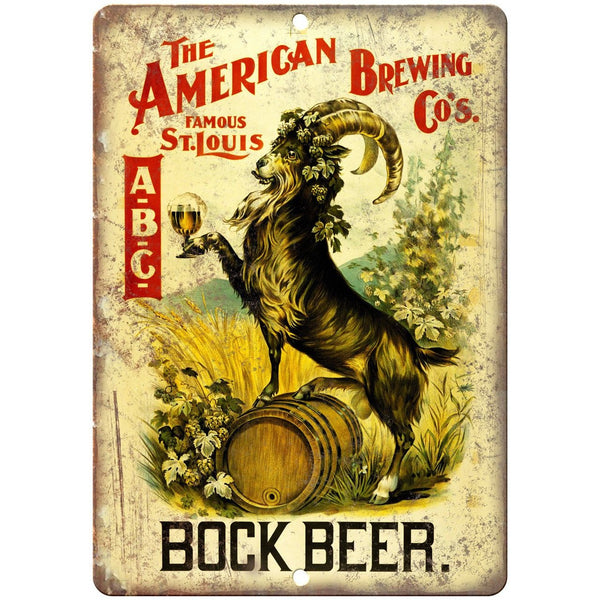 The American Brewing St Louis Bock Beer Ad 10" x 7 ...