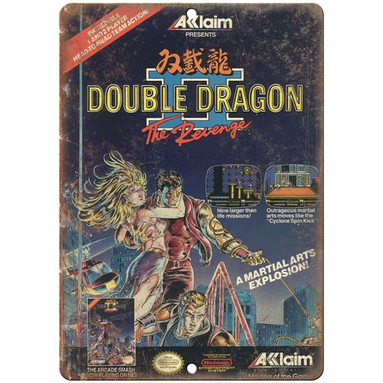 double dragon 2 nes repro