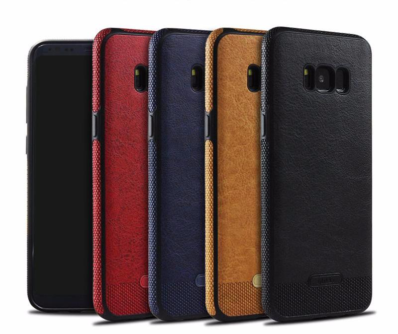 Refined Samsung Galaxy S6/S6 Edge/S7/S7 Edge/S8/S8 Plus PU Leather Case