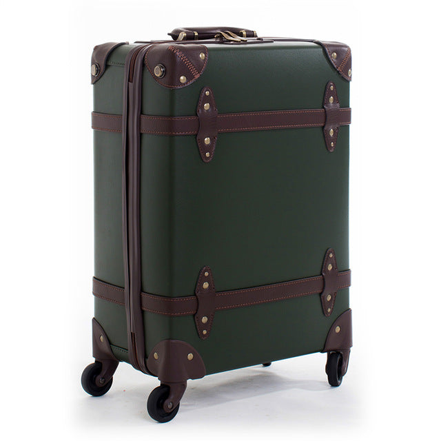 vintage rolling luggage