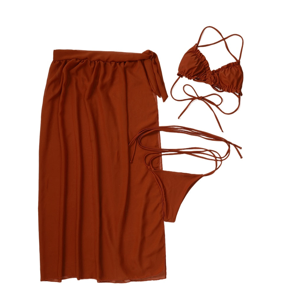 Rusty Skirt Bikini Set