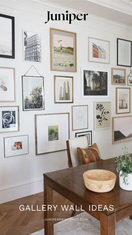 Beyond gallery walls - check out these 8 ideas for new ways to hang your artwork. www.juniperprintshop.com