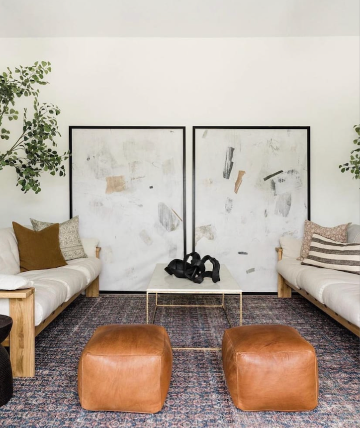 Two Large Juniper Prints Living Room