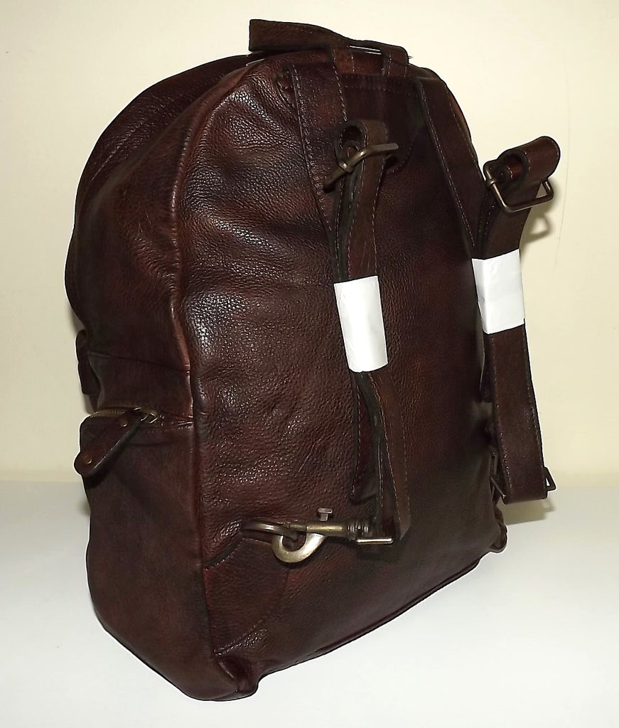 Scully Leonardo Italian Leather Laptop Business Backpack Brown - Travel ...