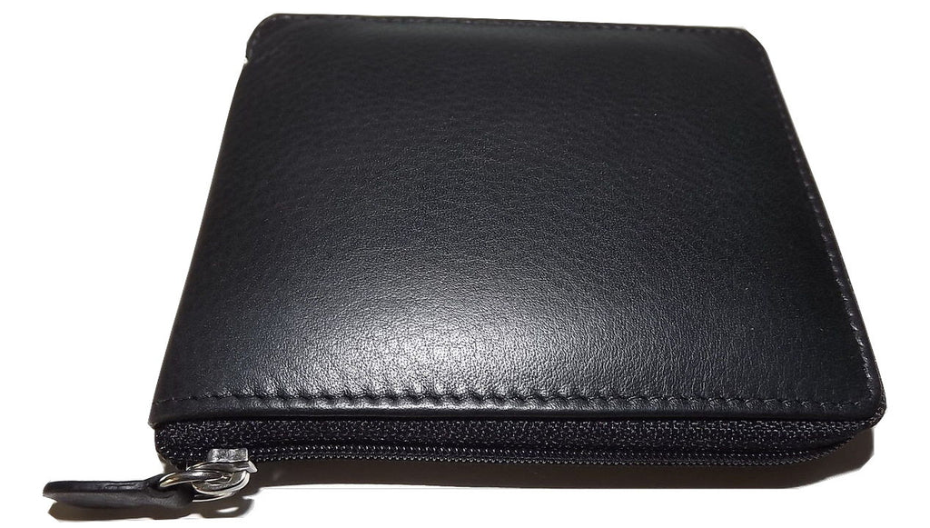 Italia Leather Men&#39;s RFID Protected Zip Around Wallet with Change Pock - Travel Trek Luggage ...