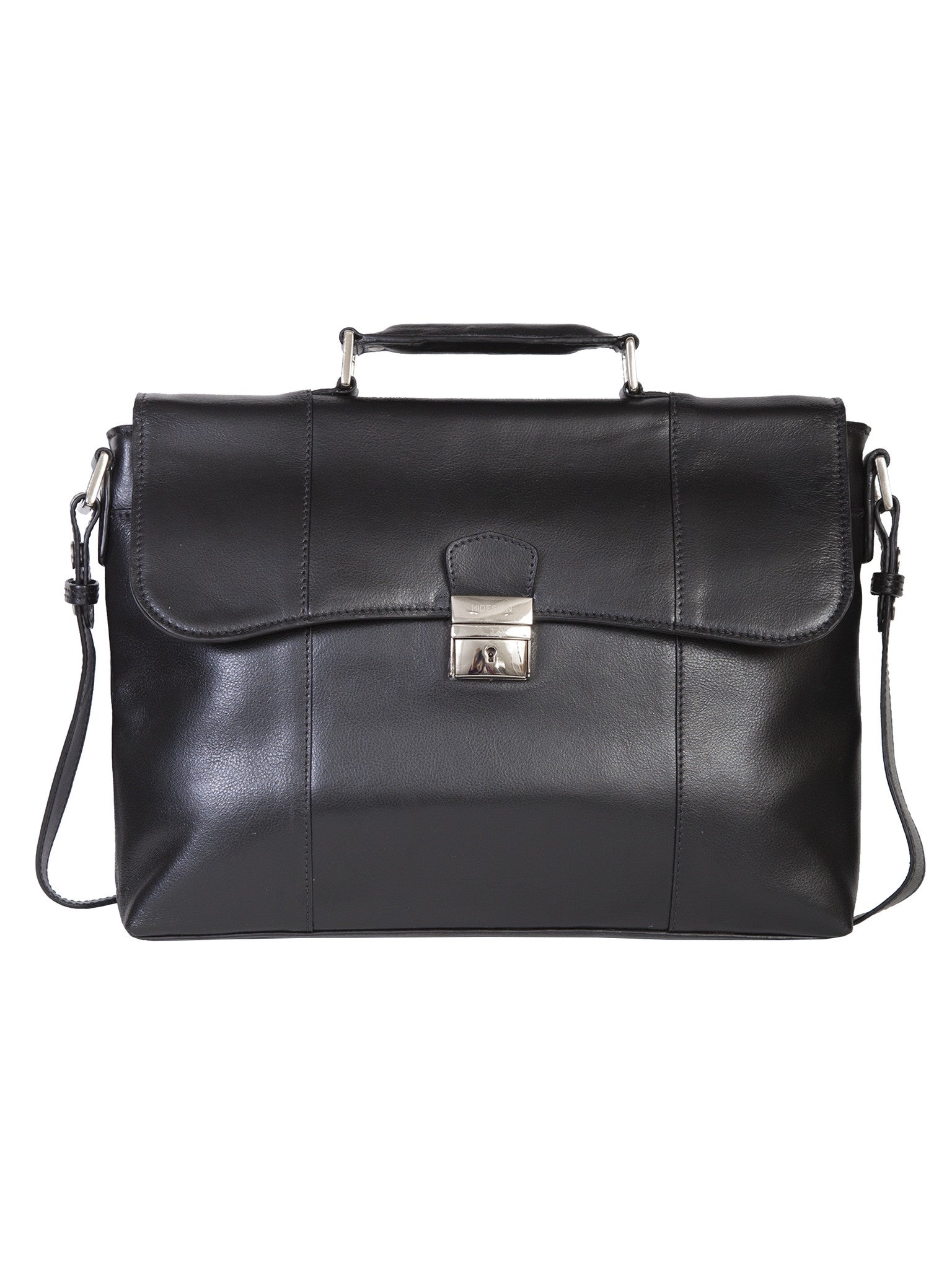 Scully Hidesign Brief Bag Black - Travel Trek Luggage & Travel Gear