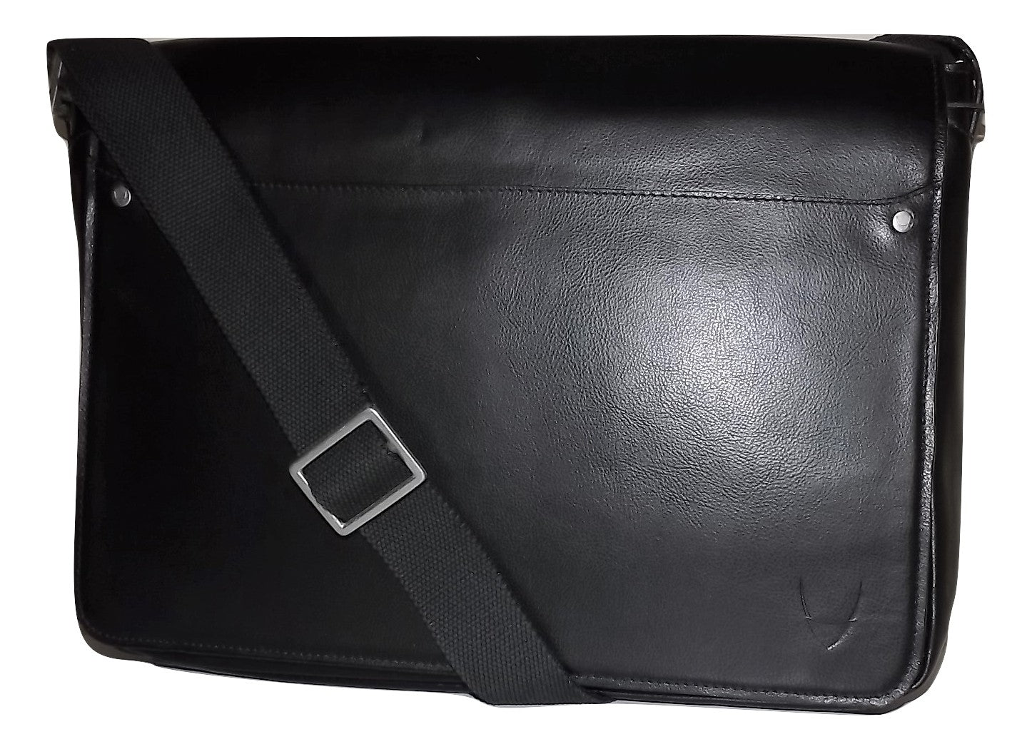 Scully Hidesign Leather Corporate Front Flap Messenger Brief Bag Black - Travel Trek Luggage ...