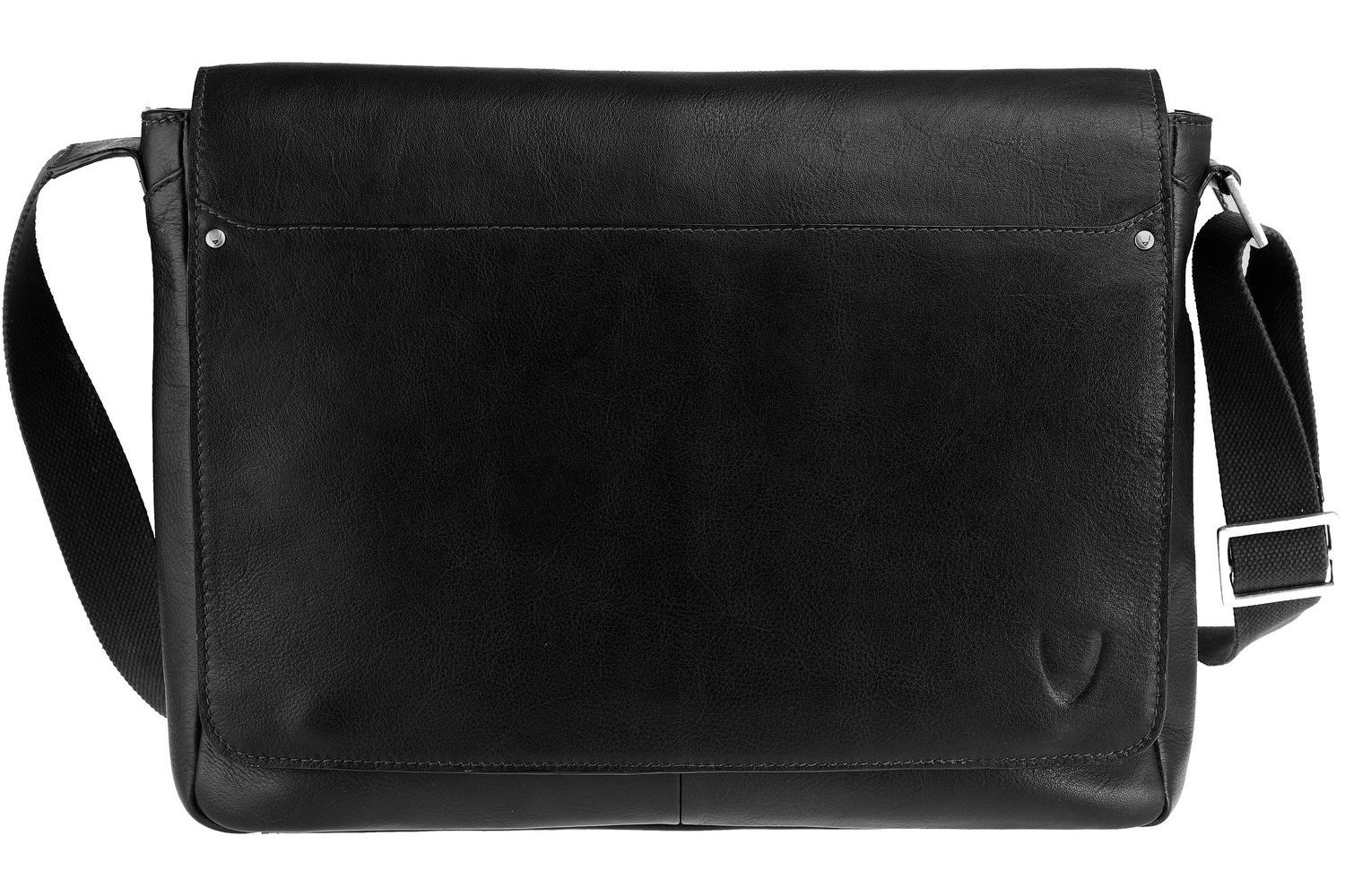 Scully Hidesign Leather Corporate Front Flap Messenger Brief Bag Black ...