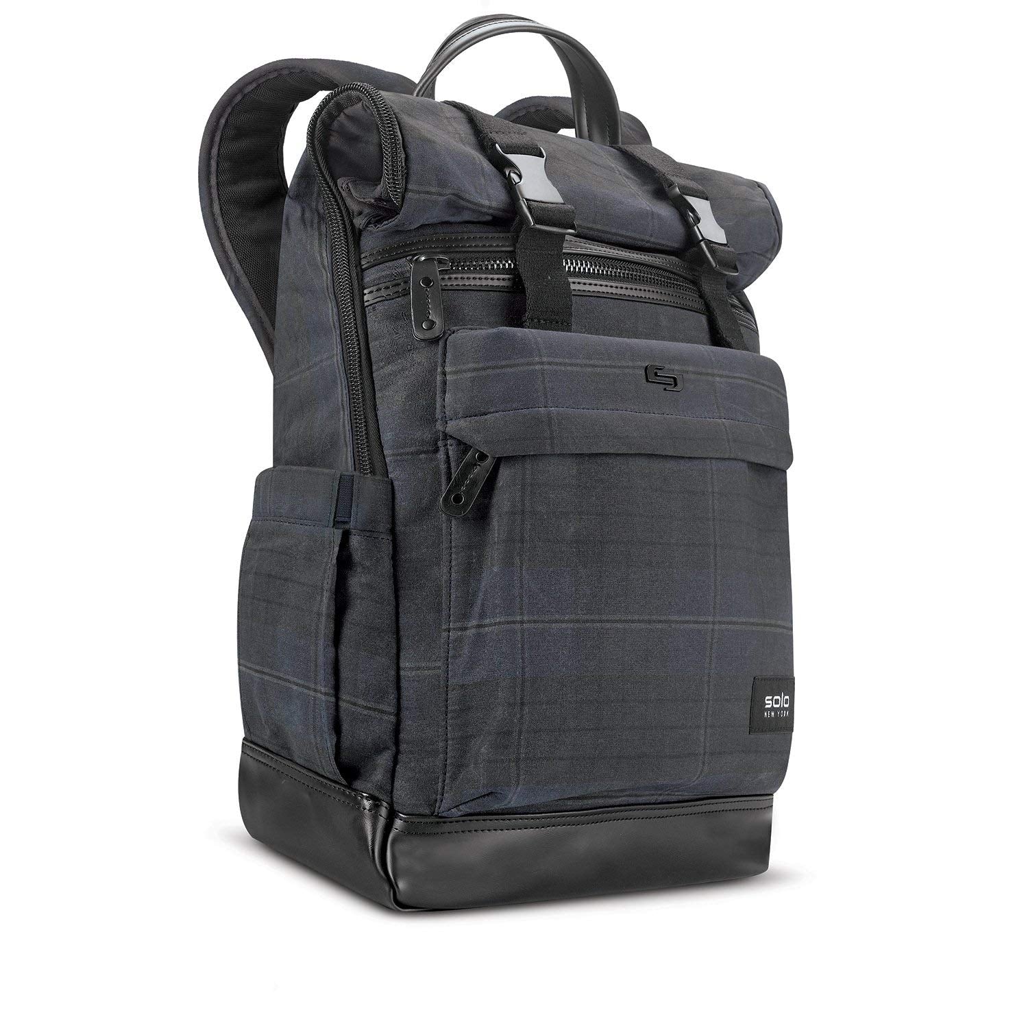 Solo Cameron Rolltop Waxed Canvas Highland Collection Laptop Backpack - Travel Trek Luggage ...