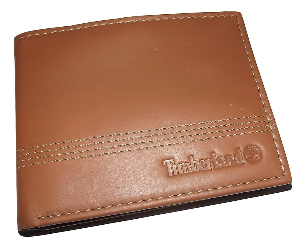 Timberland Men's Bifold 5 Pocket ID Wallet with Key Fob Gift Set Tan ...