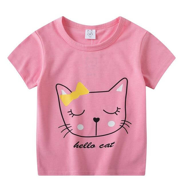 Spring Summer shirts 100% Cotton Kids Tee Cartoon Rocket Baby Boys Girls 0berlo