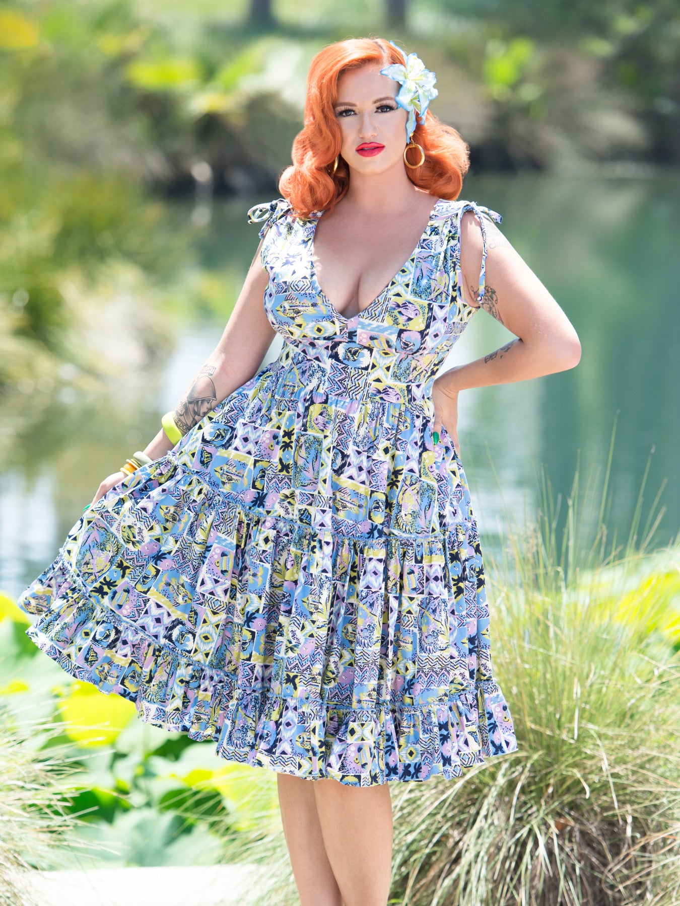 Audra Dress, TikiTastic – Miss Nouvelle