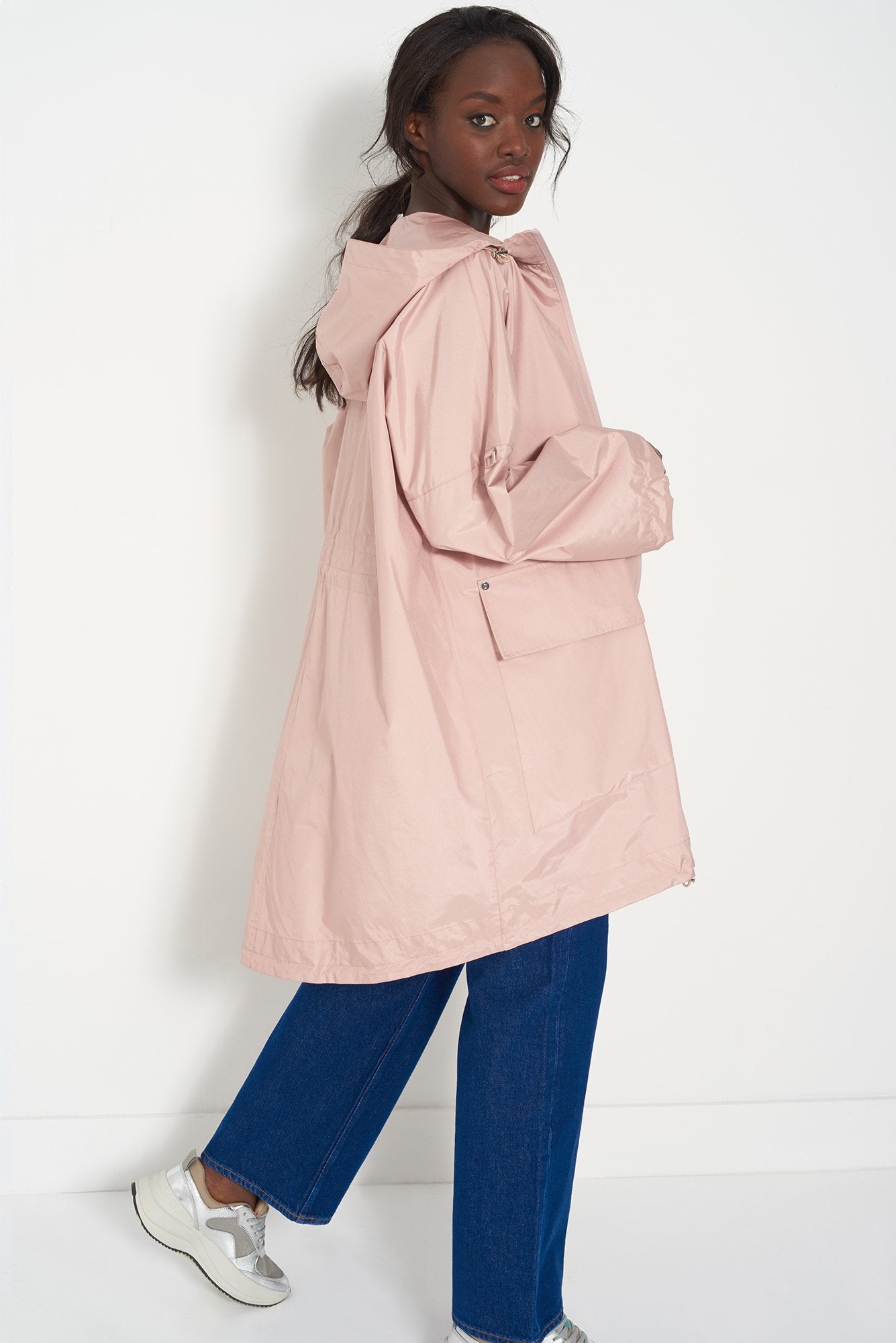 HONOR PINK - Oversized Packable Raincoat – Søsken Studios