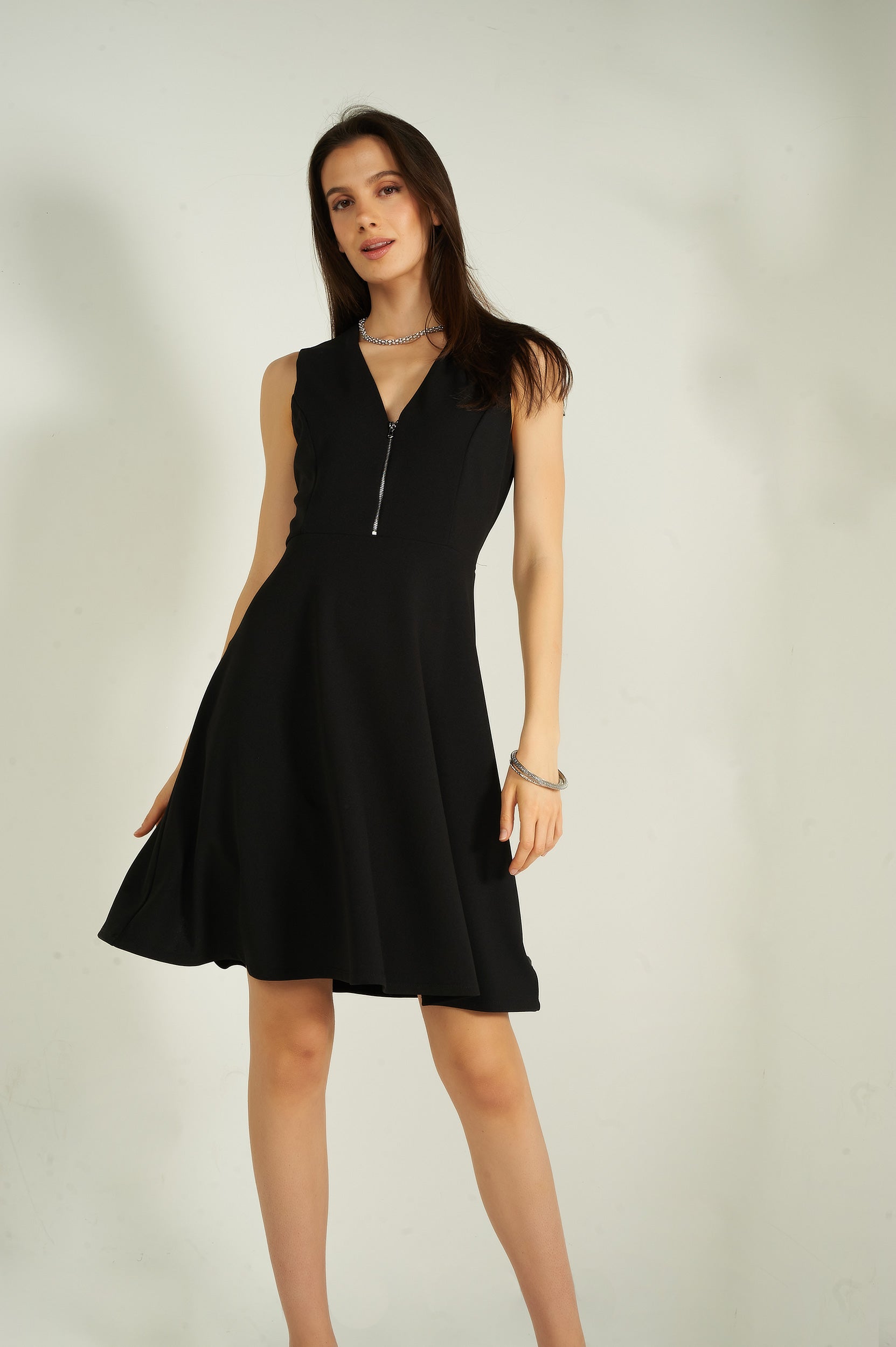 Robe courte à fermeture éclair - DELIA-S - (R-B5) - Image 5
