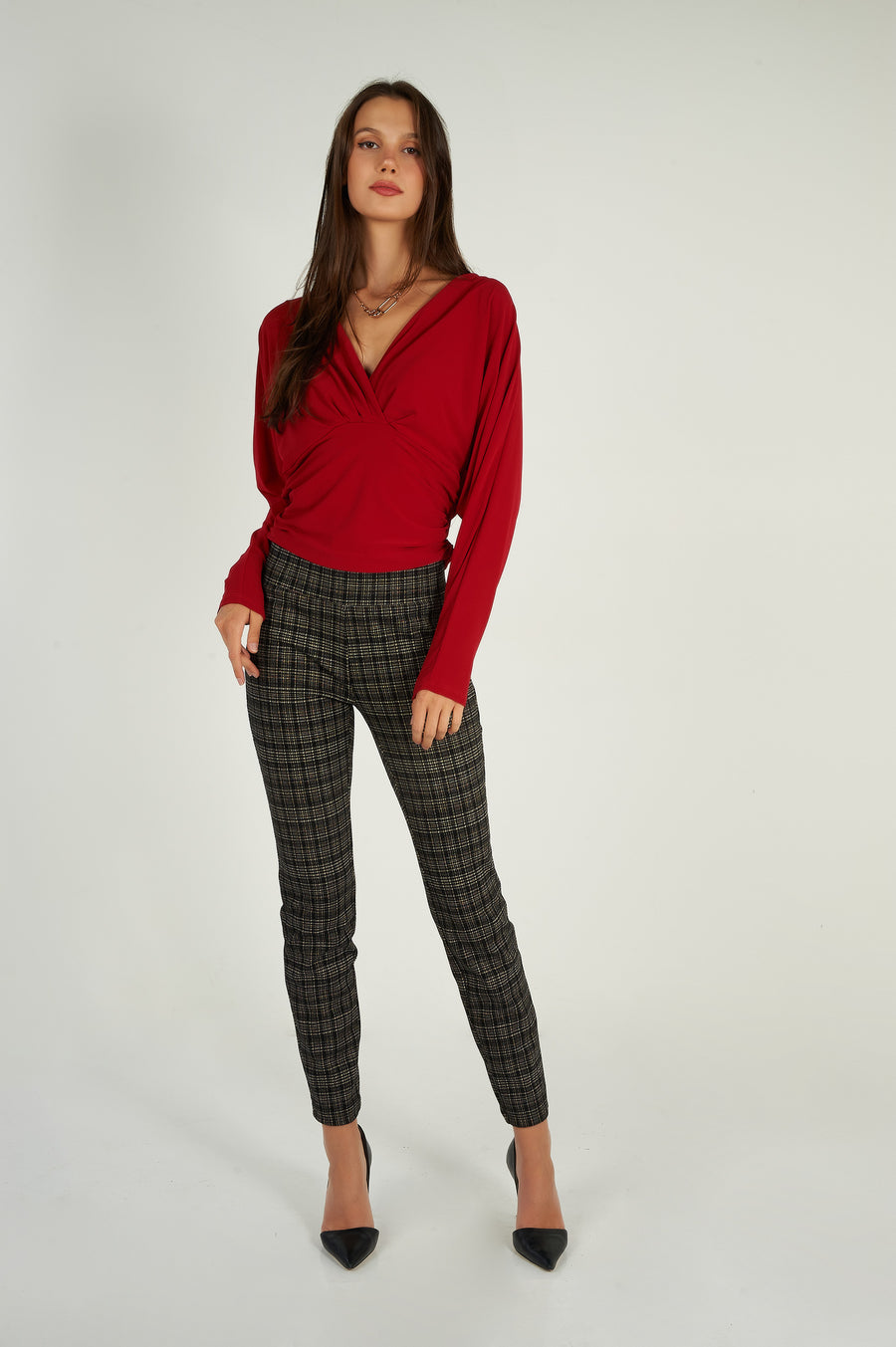 magasinez les pantalons à enfiler à carreaux - Shop the plaid pull on pants from colori