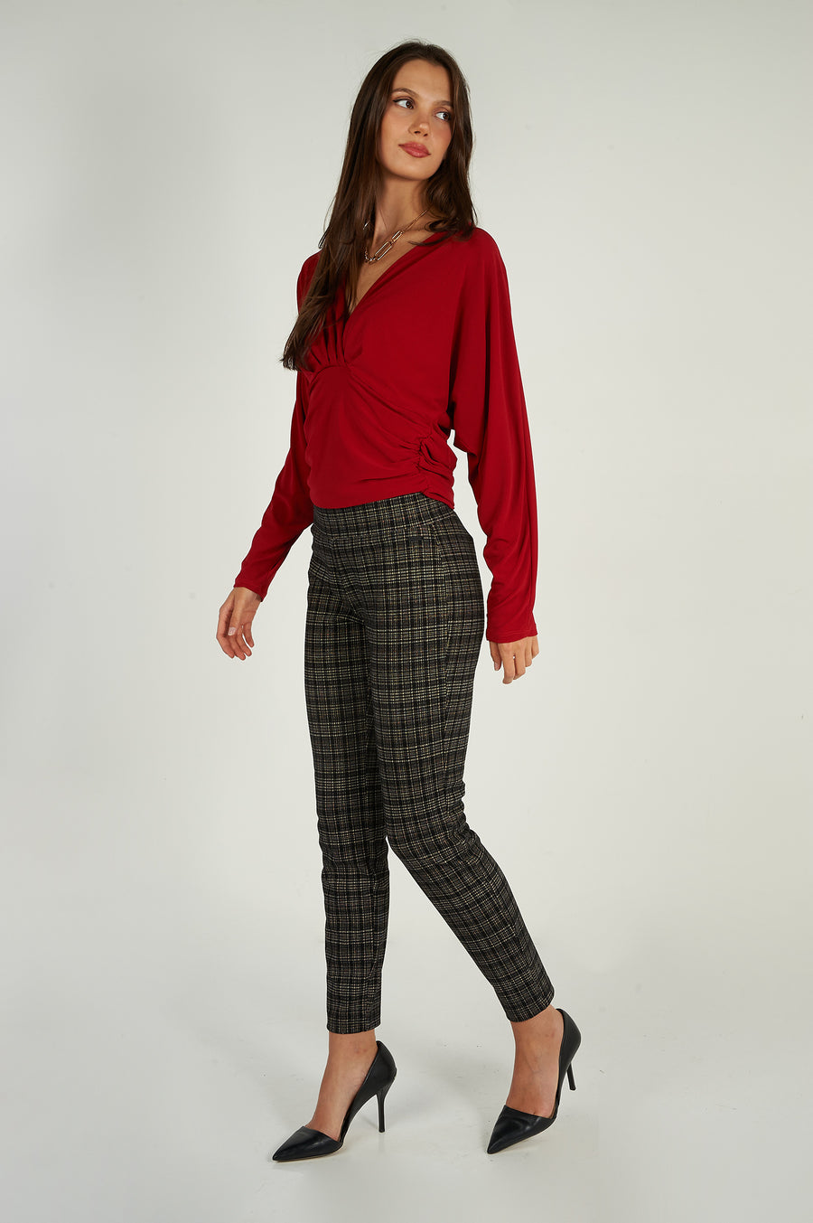 magasinez les pantalons à enfiler à carreaux - Shop the plaid pull on pants from colori