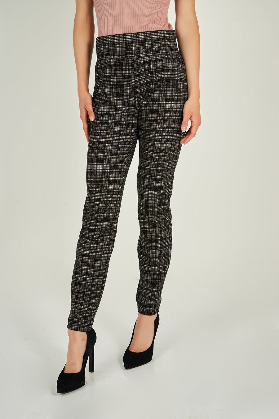 magasinez les pantalons à enfiler à carreaux - Shop the plaid pull on pants from colori