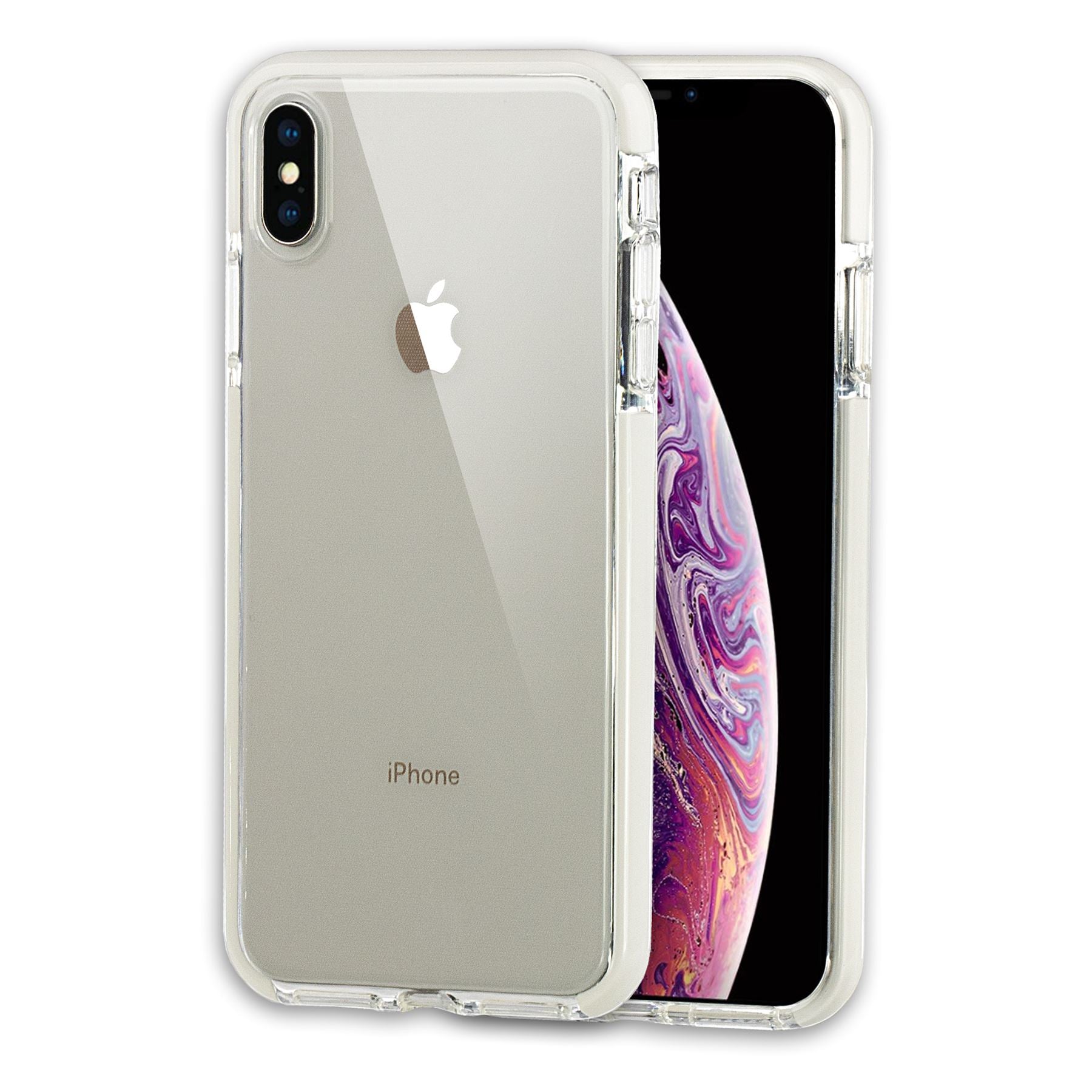 Xcessor Clear Hybrid TPU Phone Case for Apple iPhone XS Max. With Shoc