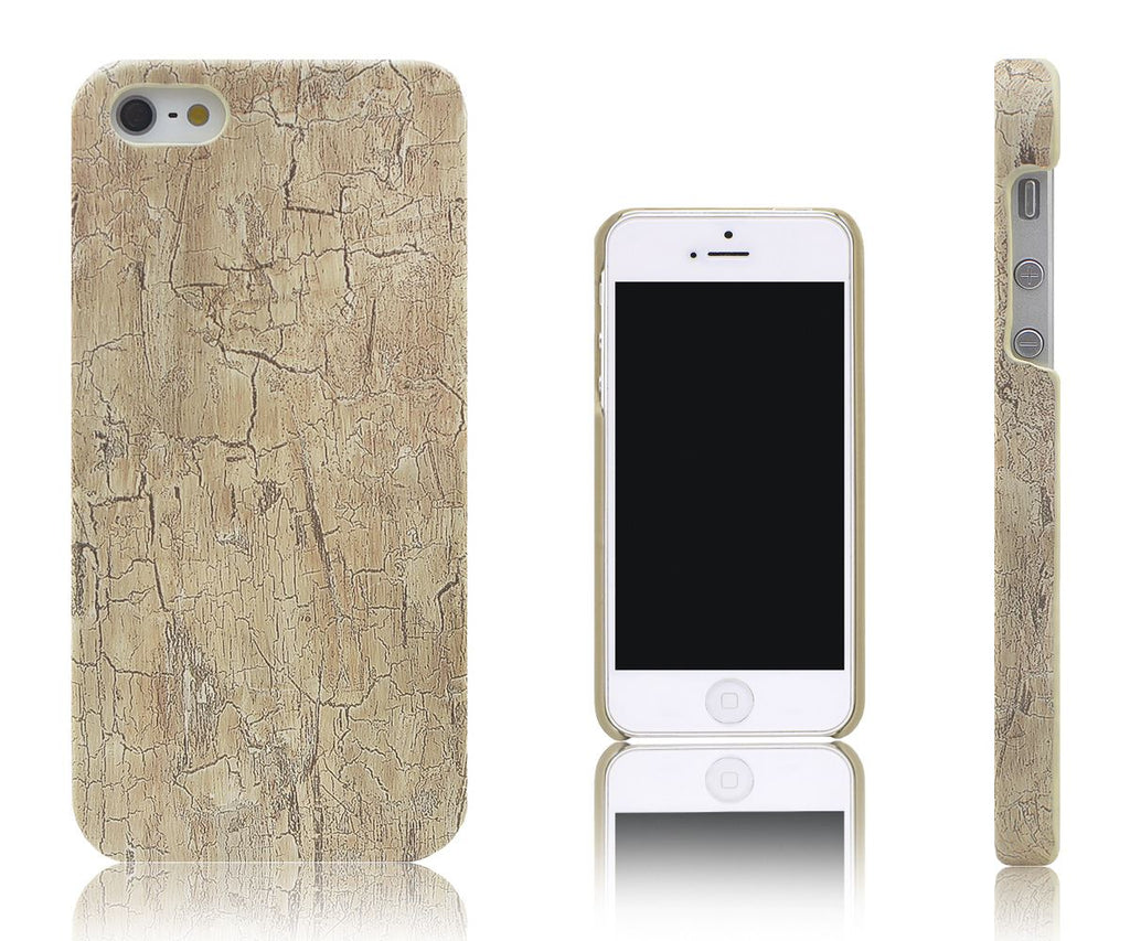 Magnetisch piano Draaien Xcessor Wood Texture Hard Plastic Case for Apple iPhone 5/5S - Yellow/