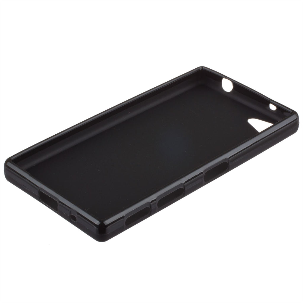 Voetzool dubbele Odysseus Xcessor Vapour Flexible TPU Case for Sony Xperia Z5 Compact. Black