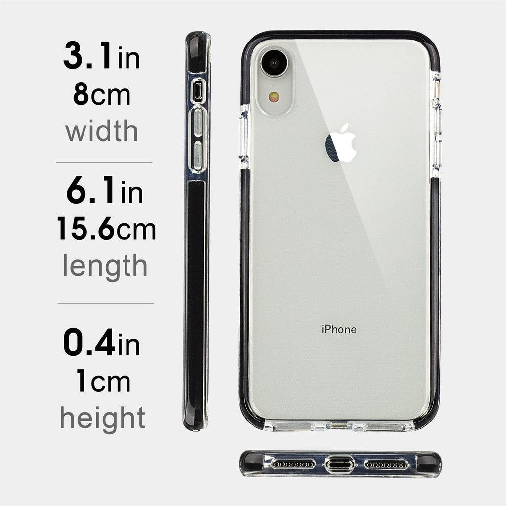 Xcessor Clear Hybrid Tpu Phone Case For Apple Iphone Xr With Shock Ab