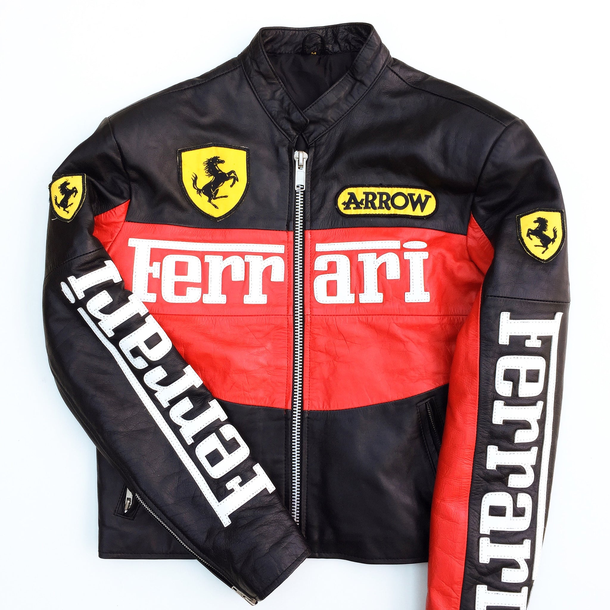 Ferrari woman’s leather racing jacket (S/M) – Loose Threads Vintage