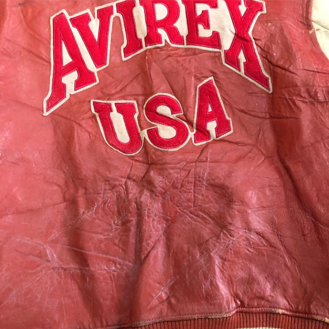 Avirex Newark Bears Leather jacket (M) – Loose Threads Vintage