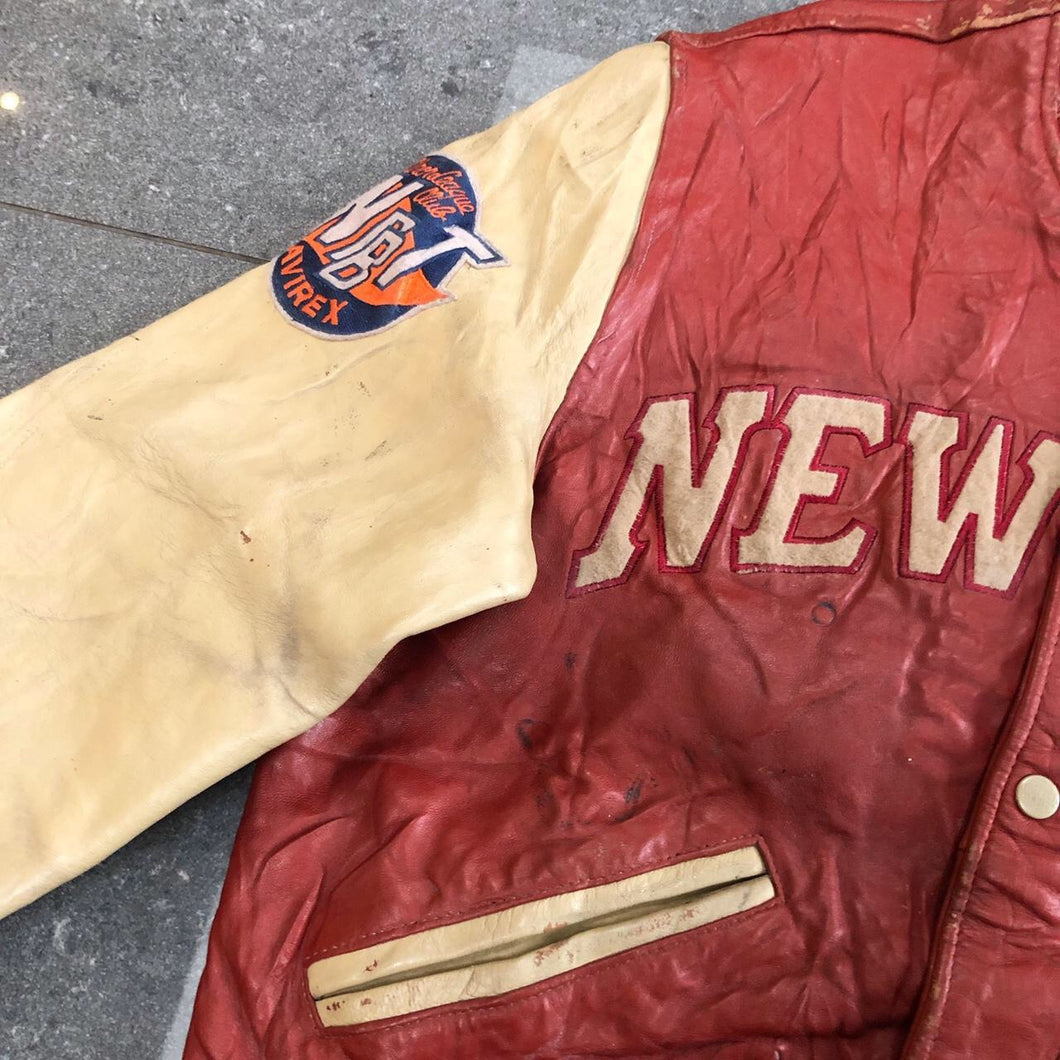 Avirex Newark Bears Leather jacket (M) – Loose Threads Vintage