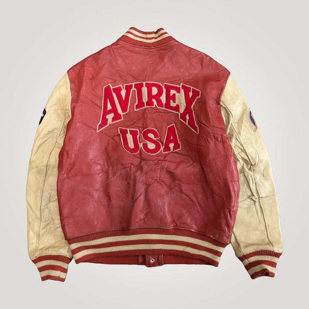 Avirex Newark Bears Leather jacket (M) – Loose Threads Vintage
