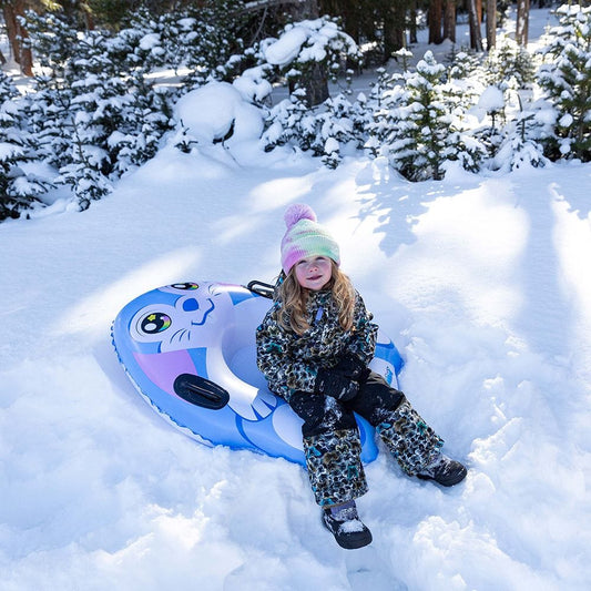 Inflatable Snow Sled for Kids and Adults, COKWEL Inflatable Sleds