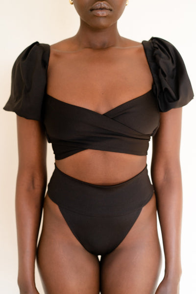 BANDEAU BODYSUIT - BLACK – LevanteAU