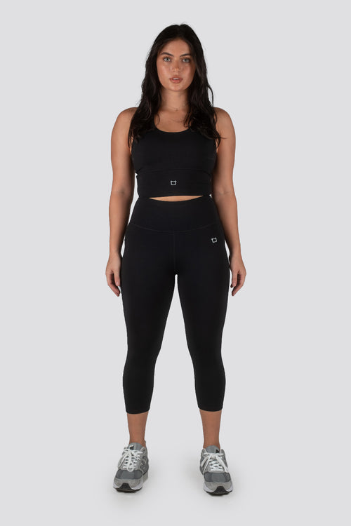 Sweetheart 7/8 Highwaisted Leggings - Black