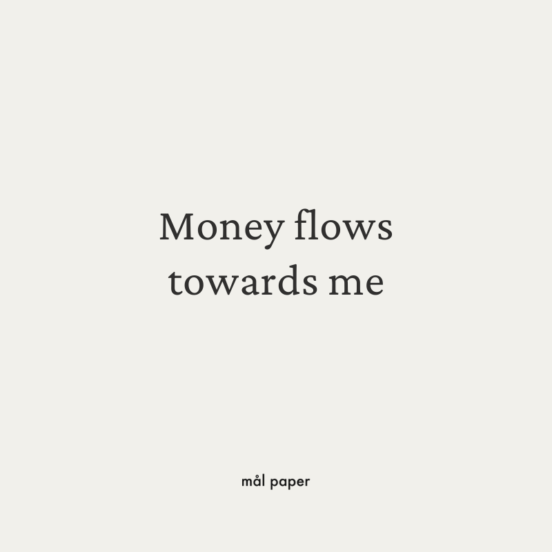 Money Flows Towards Me