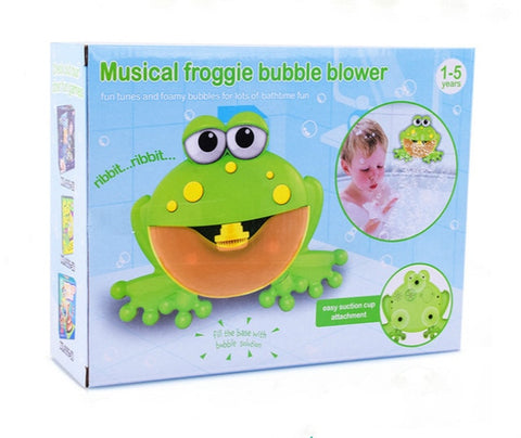 bubble making bath frog