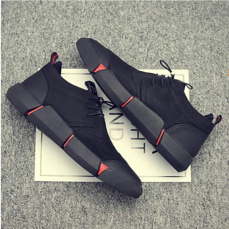 mens leather casual sneakers