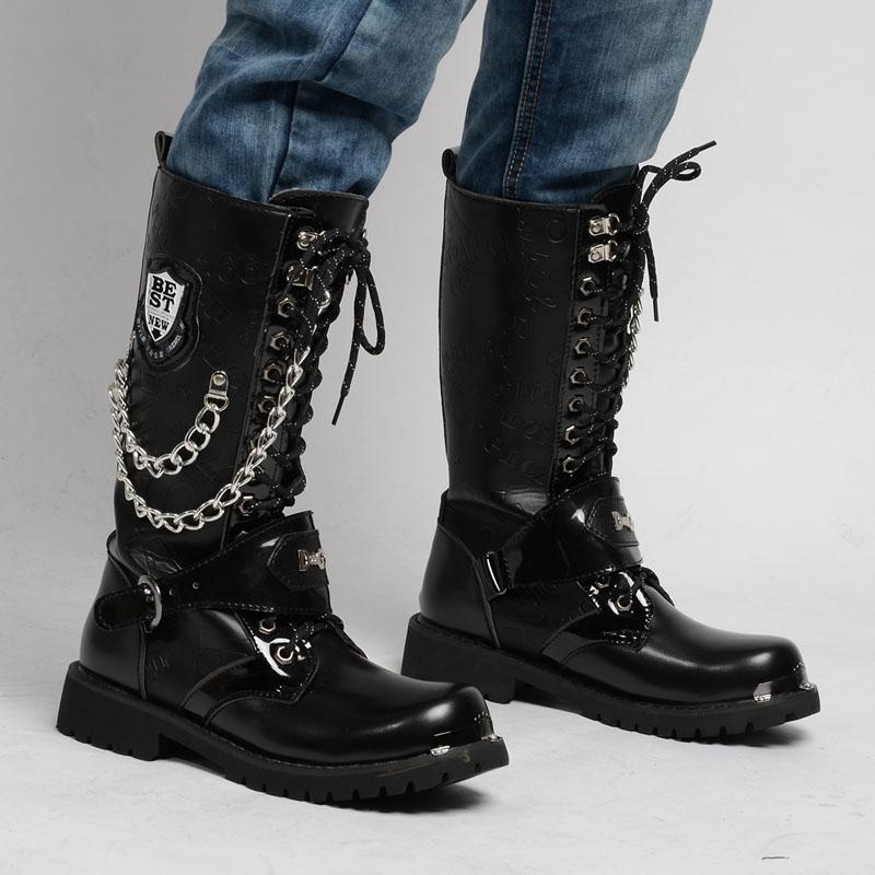 men punk boots