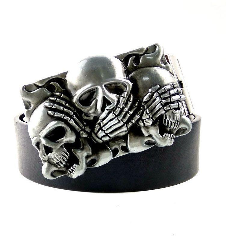 skull belt buckle