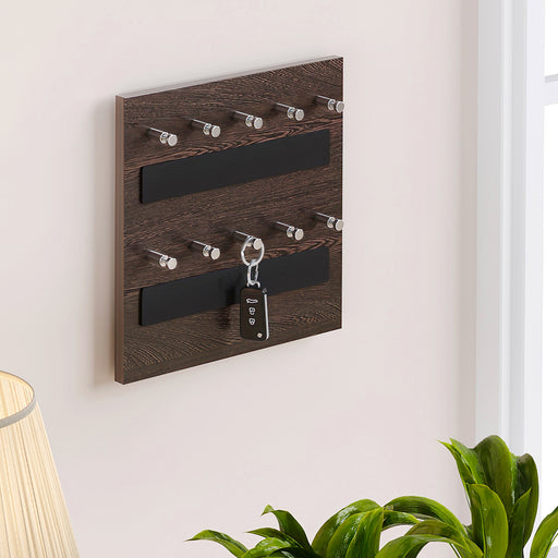 Artvibes Unique Stylish Wooden Key Holder for Wall Decor, 10x8x4