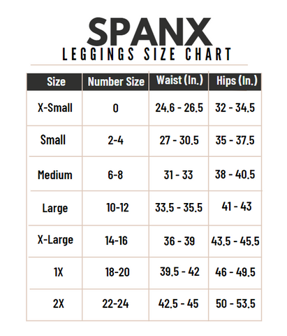 Model Info and Size Chart