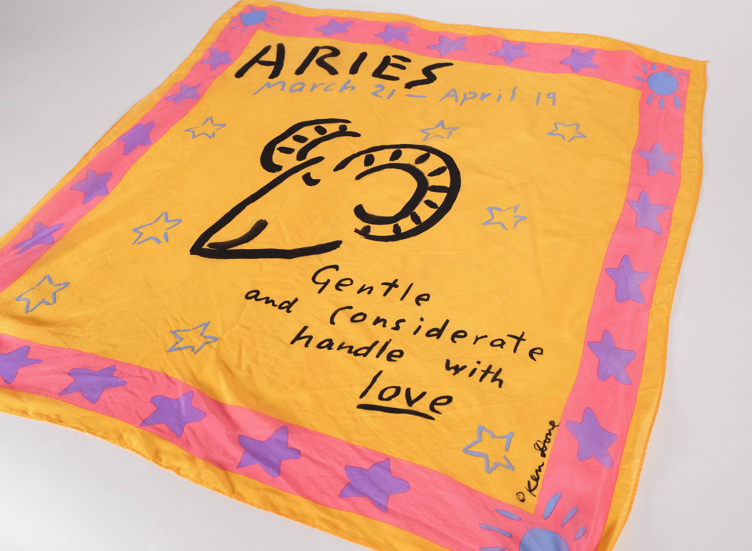 Vintage Aries Ken Done Scarf