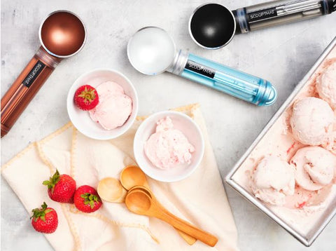 Food Network on Instagram: We all scream for a great ice cream scoop! This  high-quality scoop with a heat conductive handle cuts through hard and soft ice  cream easily and creates the