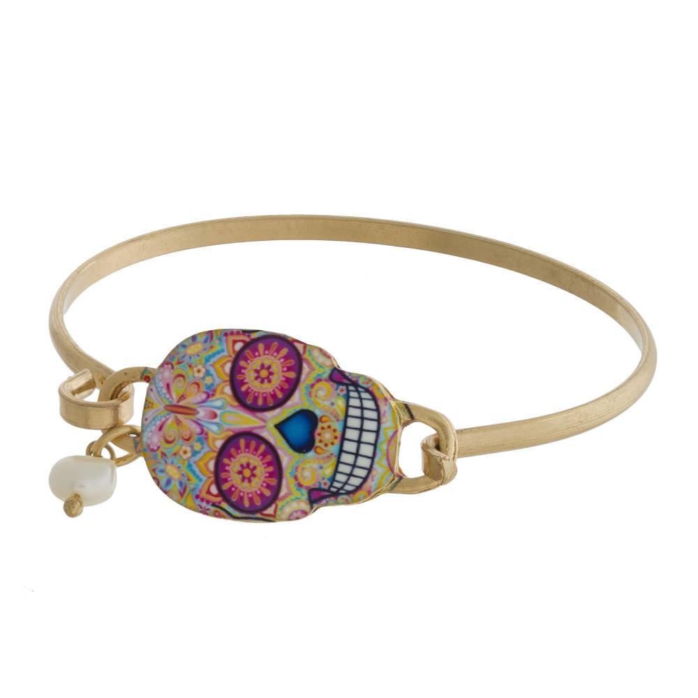 sugar skull bracelet