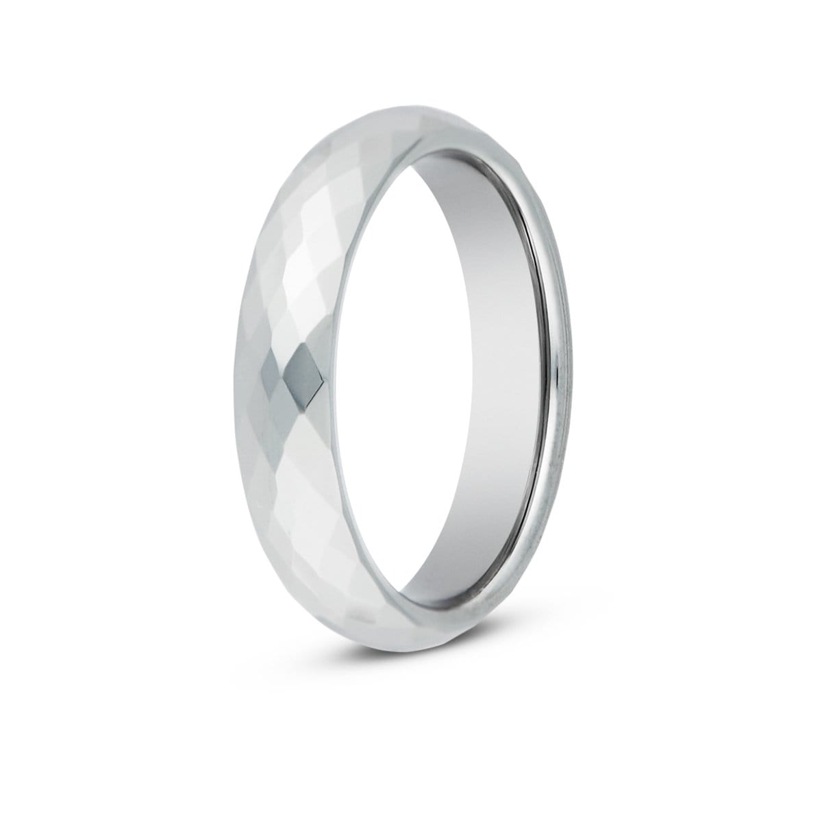 Men's Classic Silver Tungsten Ring